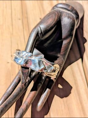 Solid Sterling Silver Cuff Bracelet by R&I Patton